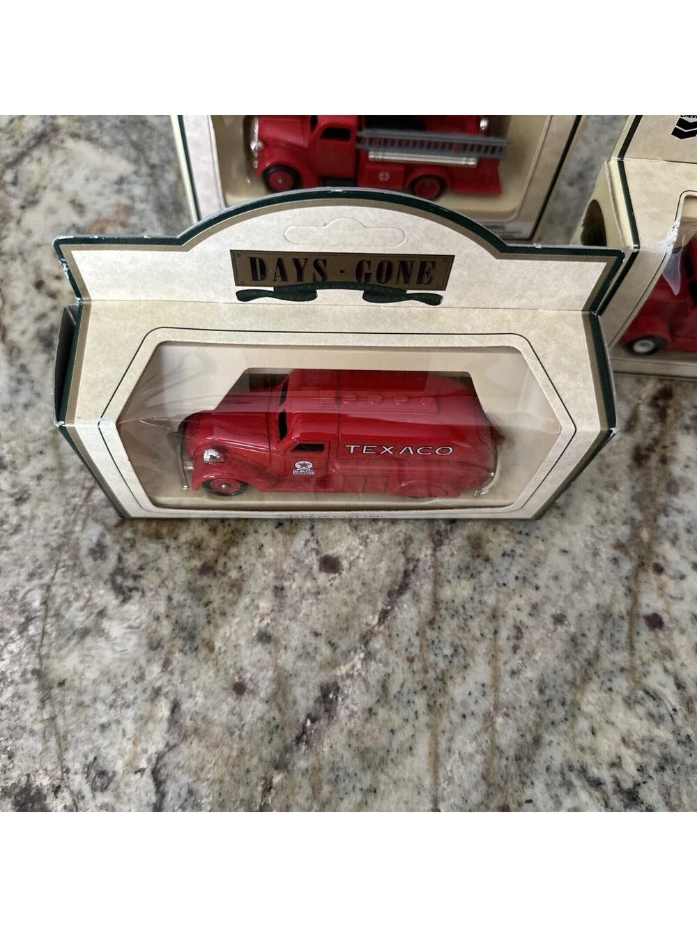 Chevron Commemorative Model Metal Cars Trucks Vintage England Lot Of 3